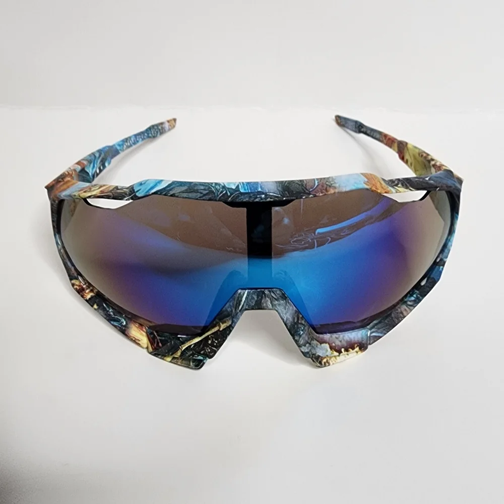 All-Season Wrap Sunglasses | Mirrored Lenses | Vented - Picture 2 of 7